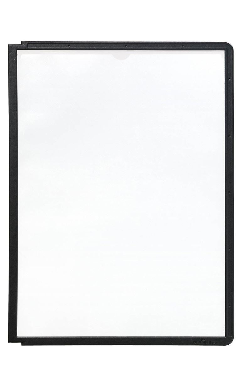 Durable SHERPA Replacement Display Panels | 5 Pack | A4 Black