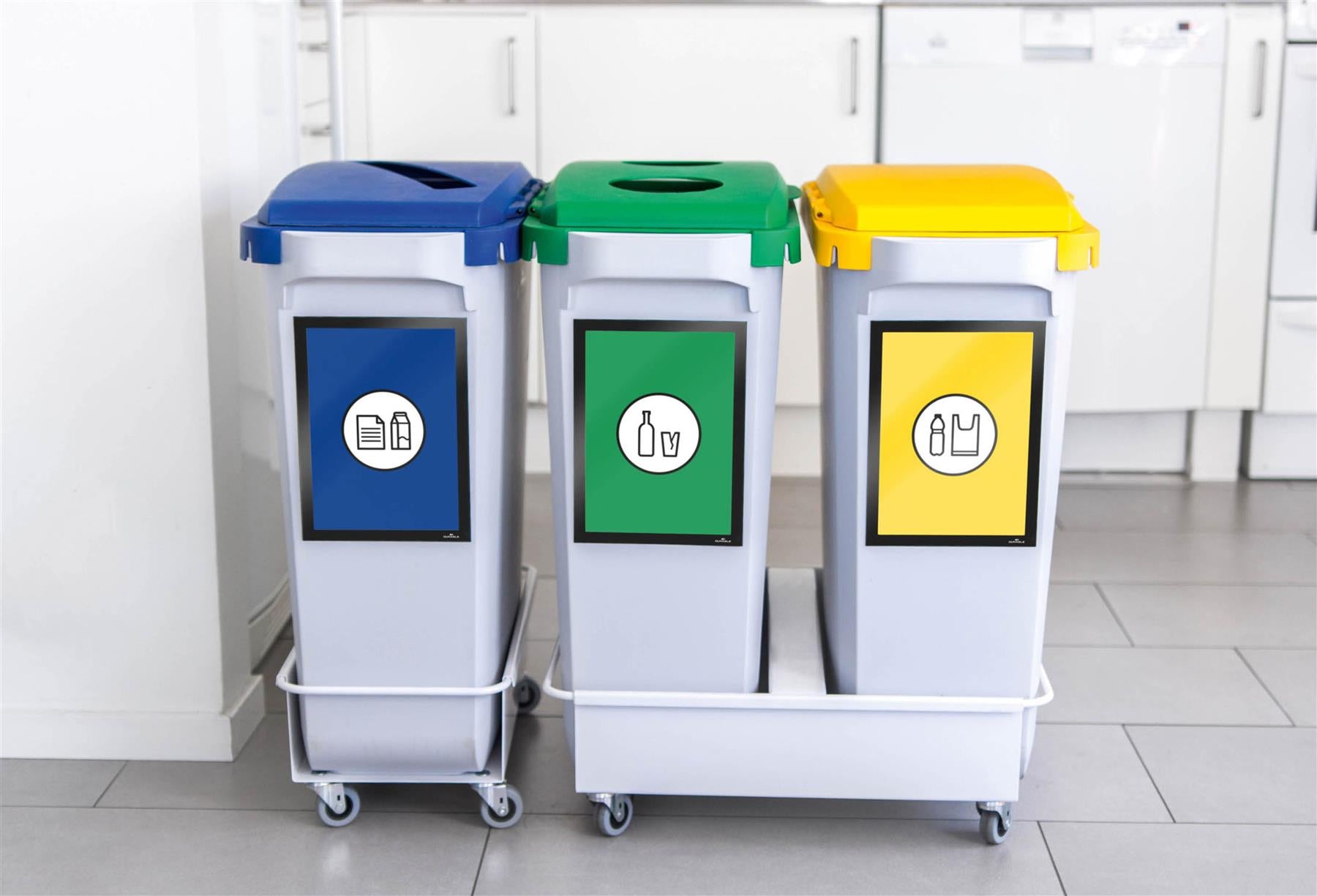 Durable 60L Waste Bin Grey | Rectangular Recycling Bin | Food Bin | DURABIN