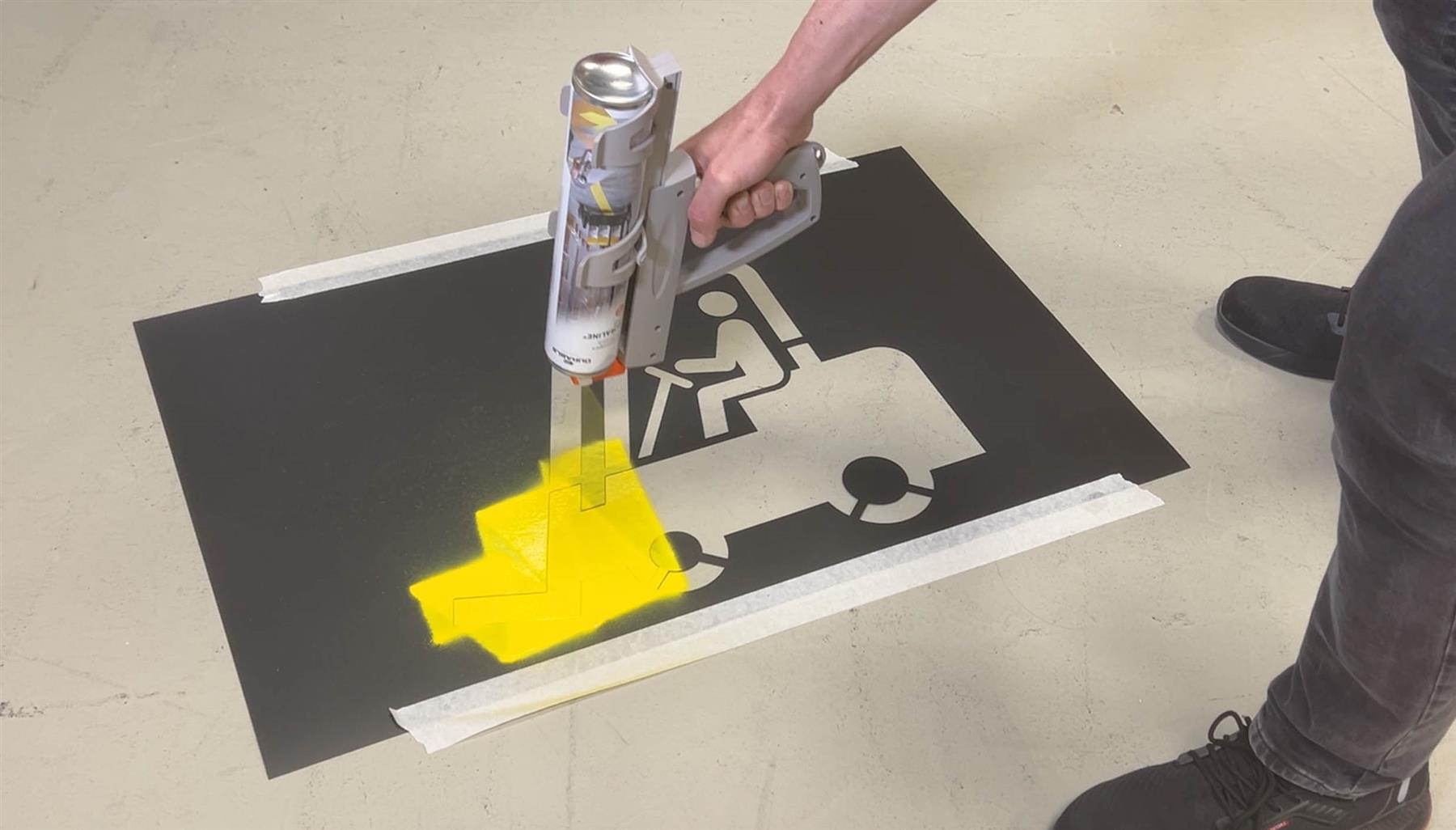 Durable DURALINE Warehouse Floor Marking 9 Stencil Set Logistics | 100 x 58cm