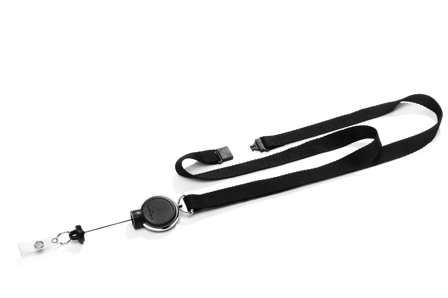 Durable Extra Strong Retractable Clip Badge Reels for ID & Keys | Black