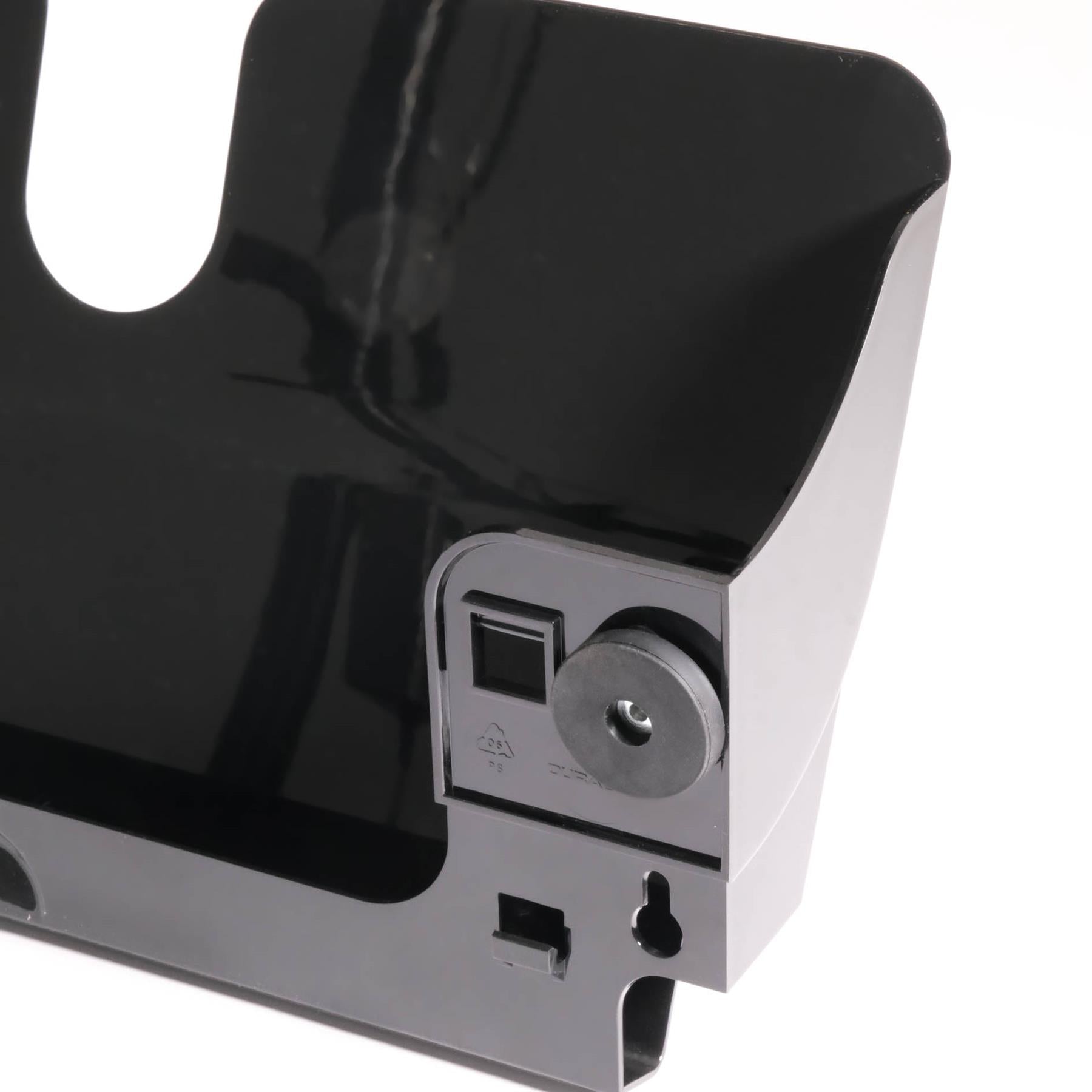 Durable A4 Magnetic Literature Holder | Wall-Mounted Display | FLEXIPLUS | Black