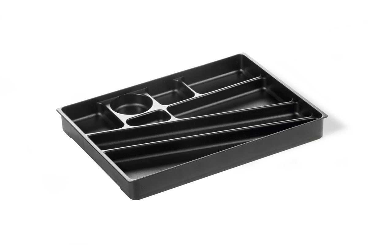 Durable IDEALBOX Stationery Draw Organiser Desk Tidy Insert Tray Storage | Grey