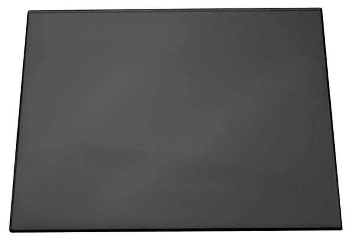 Durable Clear Overlay Non-Slip Desk Mat Notes Protector Pad | 65x52 cm | Black