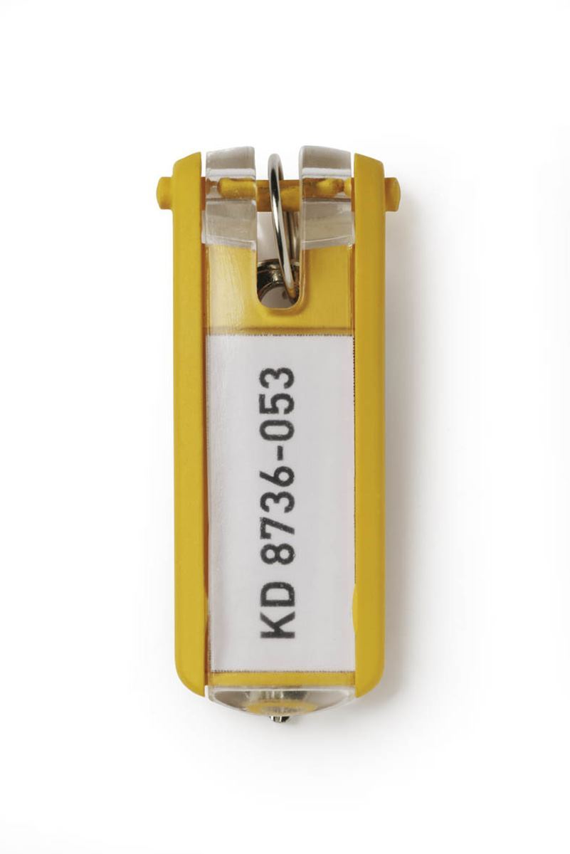 Durable Key Clips Organisational Label Hooks | 6 Pack | Assorted