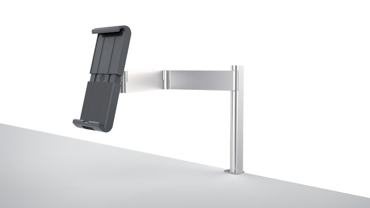 Durable Aluminium Tablet Holder iPad Bed Table Clamp | Lockable & Rotatable
