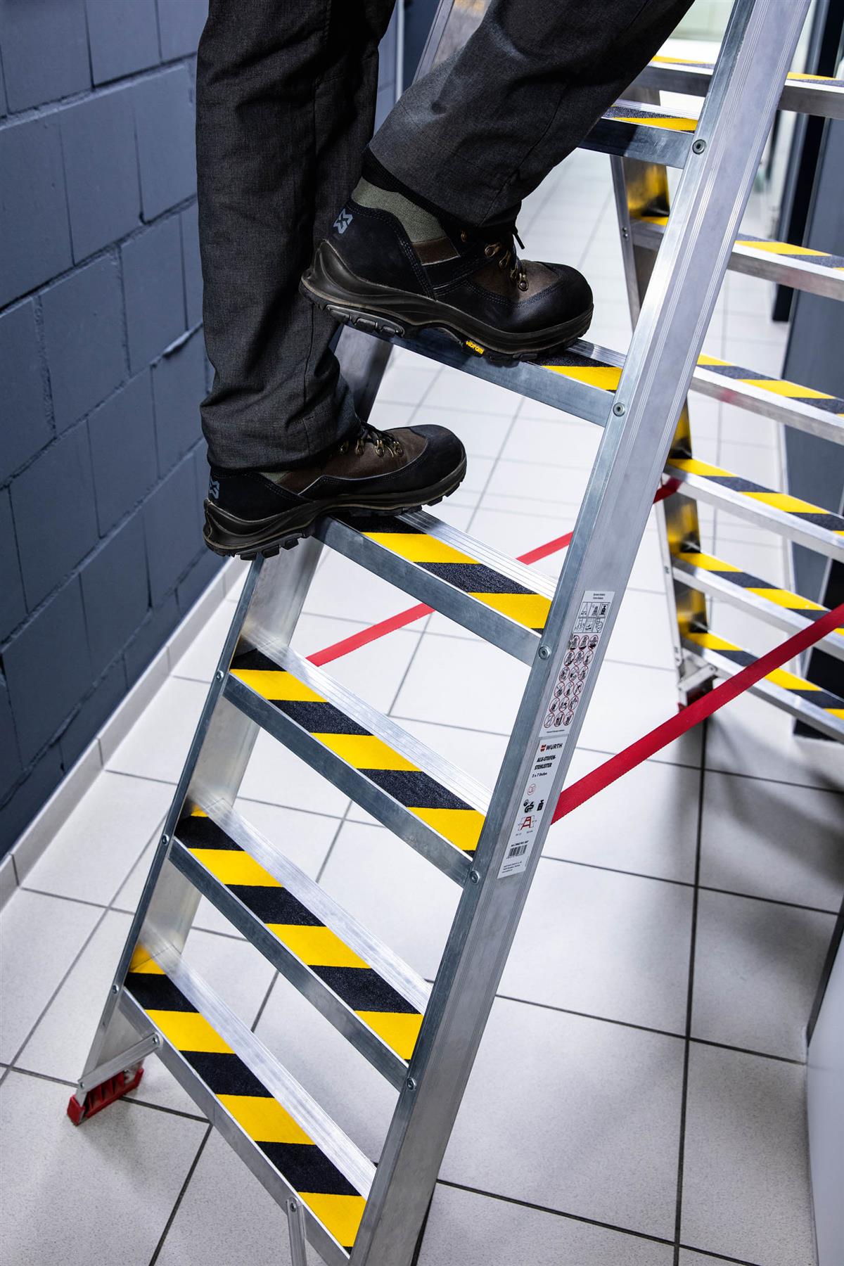 Durable DURALINE GRIP+ Strong Anti Slip Hazard Warning Floor Tape | 50mm x 15m