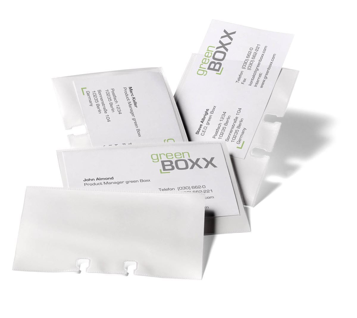 Durable VISIFIX TELINDEX Rotary File Business Card Pockets | 40 Pack