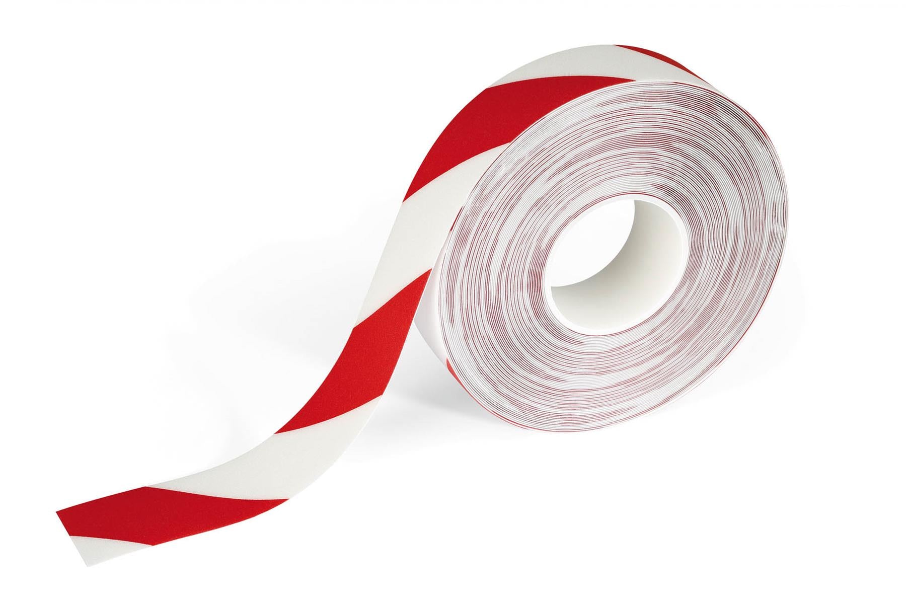 Durable DURALINE Slip-Resistant Floor Marking Tape | 50mm x 30m | Red/White
