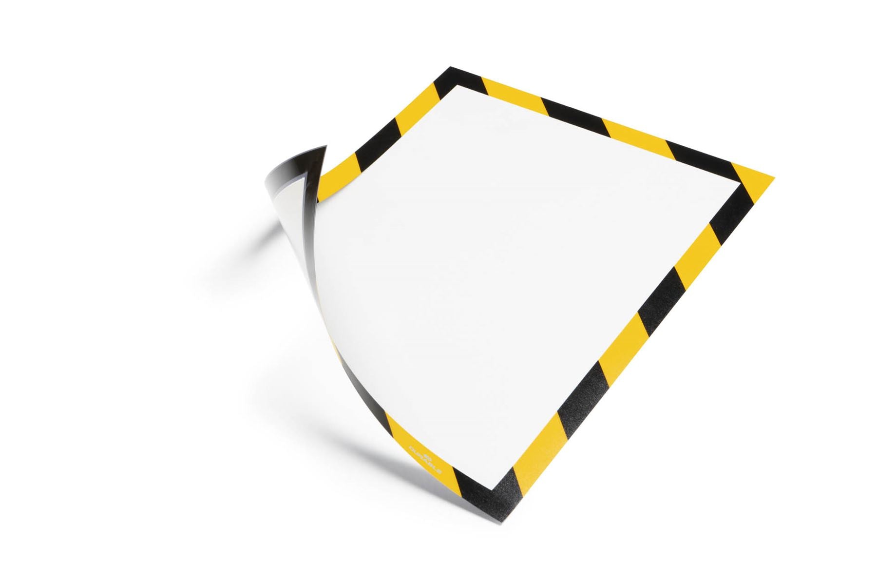 Durable DURAFRAME Magnetic Signage Hazard Frame | 5 Pack | A4 Yellow & Black