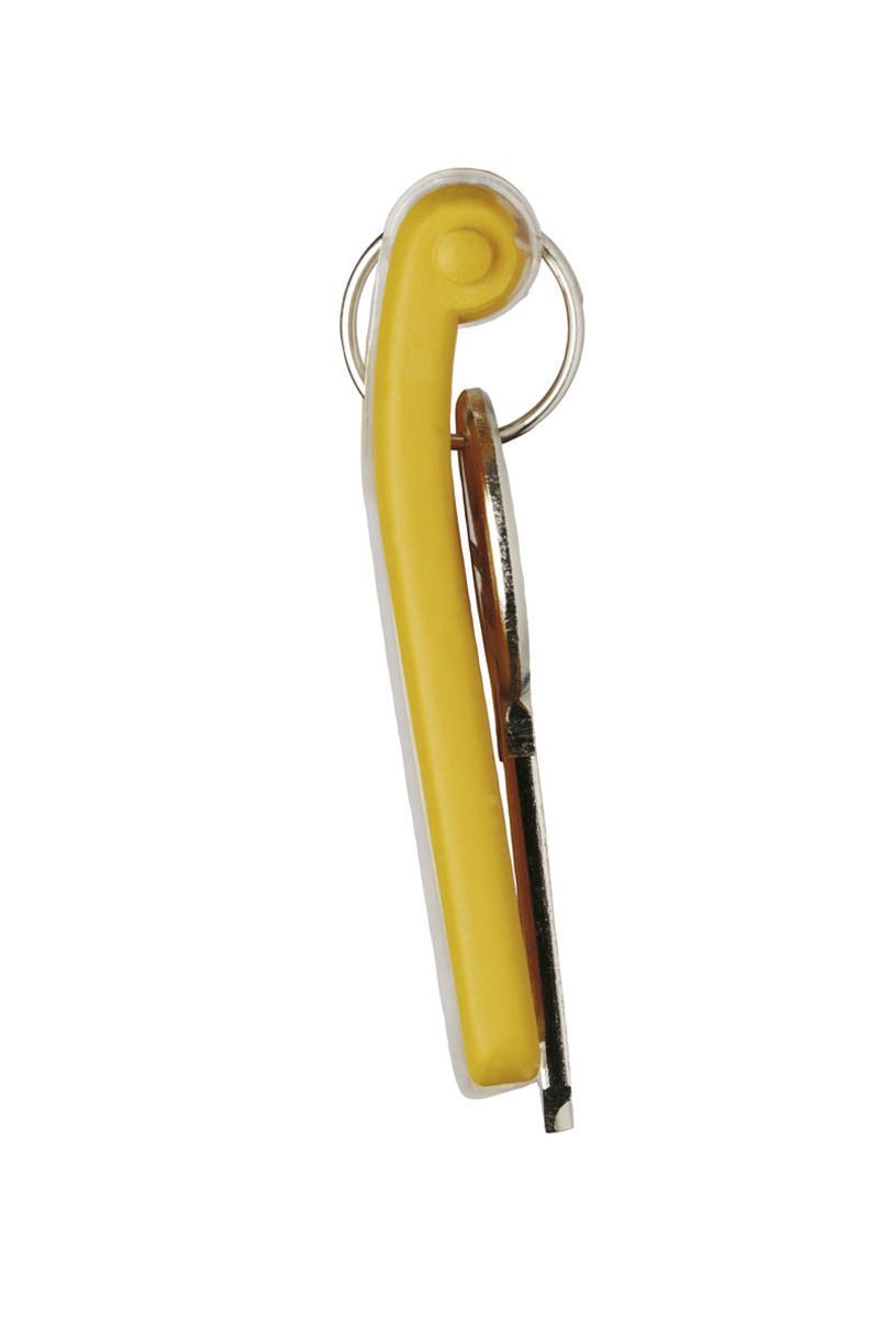 Durable Key Clips Organisational Label Hooks | 6 Pack | Yellow