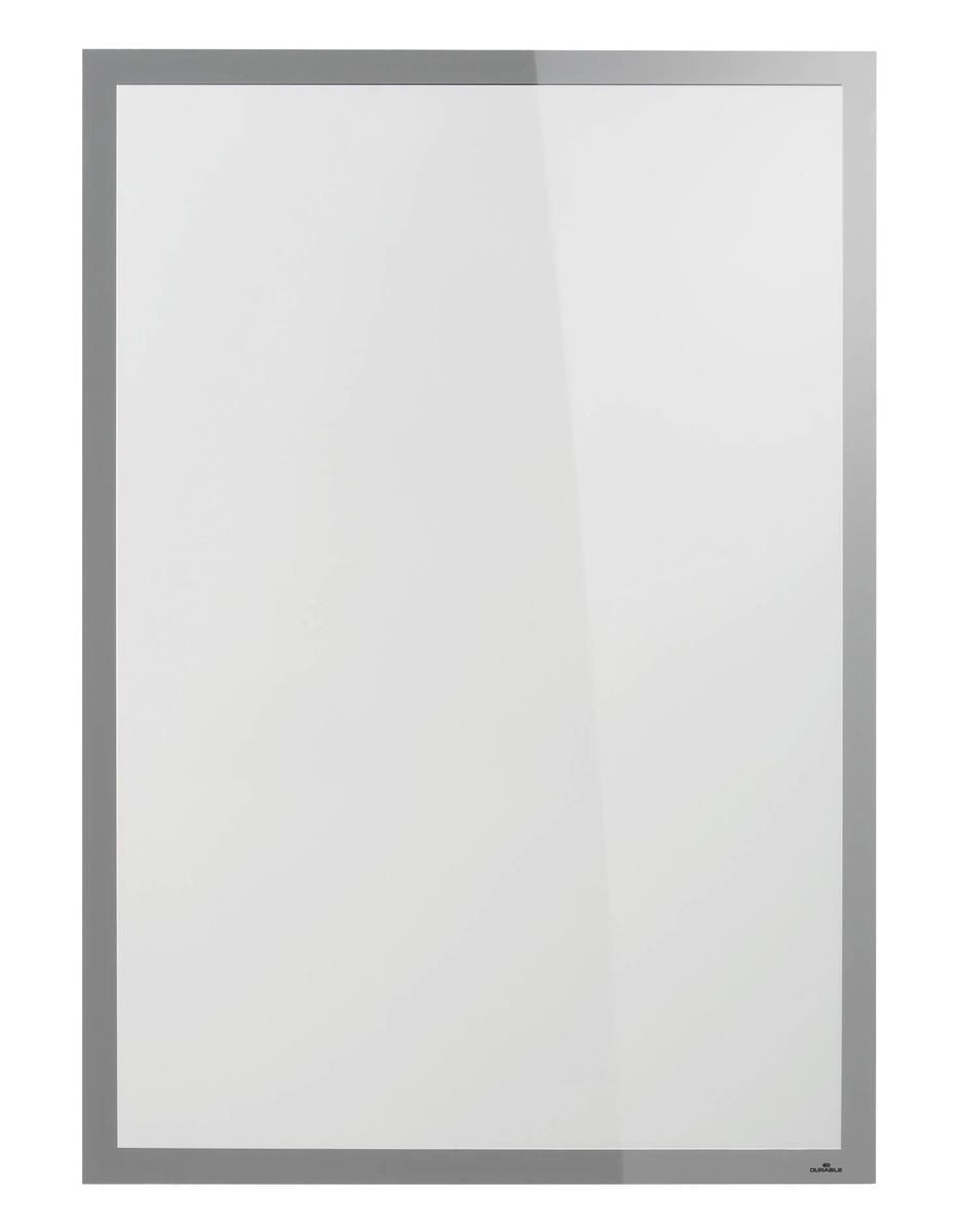 Durable DURAFRAME SUN Static Cling Magnetic UV Signage Frame | 70x100cm | Silver