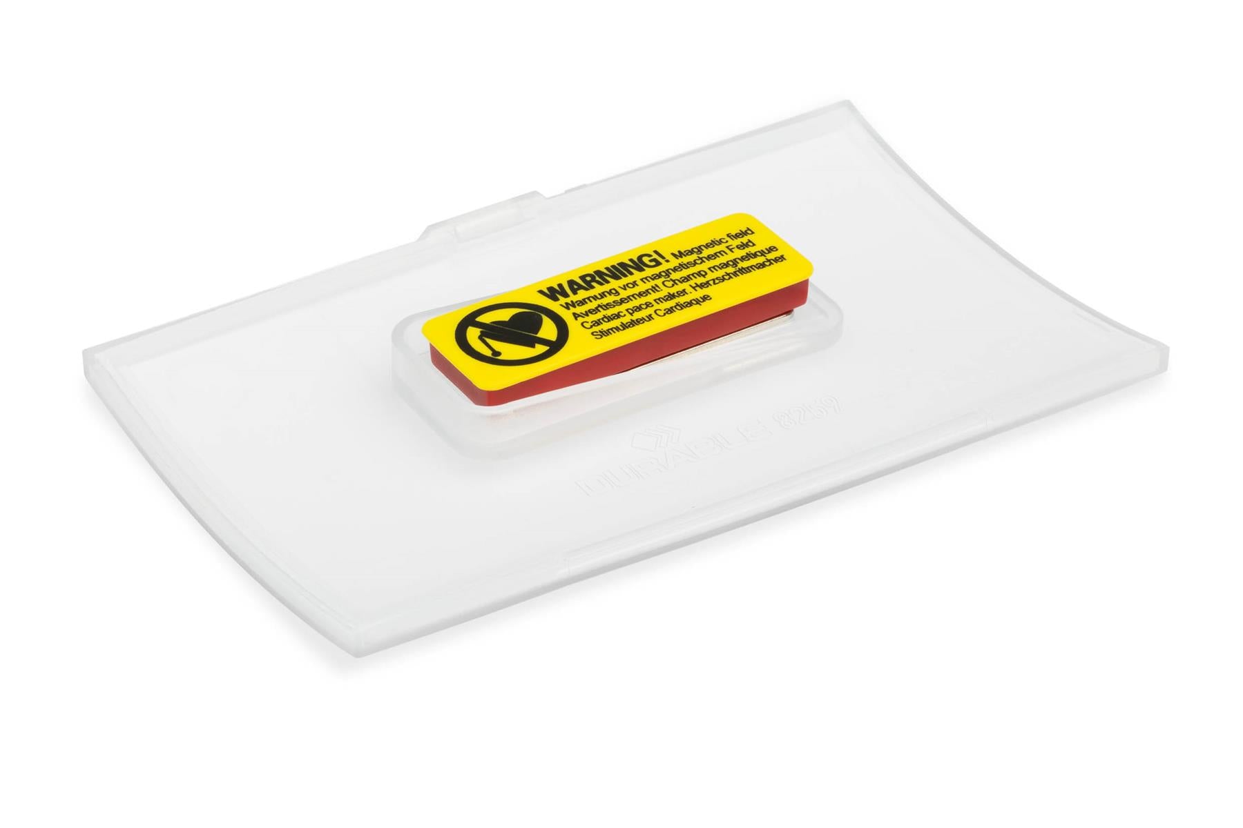 Durable CLICK FOLD Recycled Magnet Name Tag Badge Holders | 10 Pack | 40 x 75mm