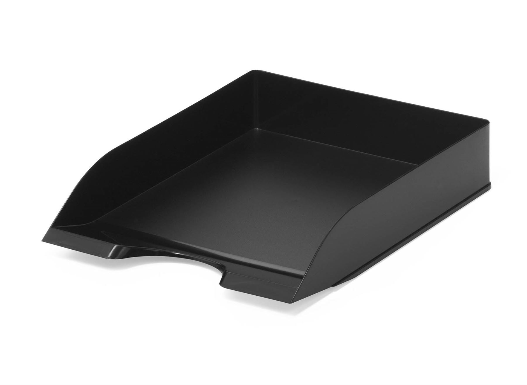 Durable Stackable Letter Tray Document Organiser Paper File | A4+ Black