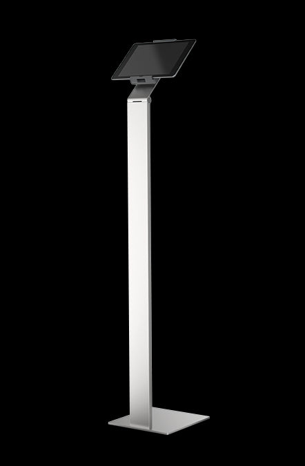 Durable Aluminium Tablet Holder iPad Floor Exhibition Stand | Rotates & Locks