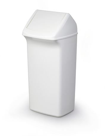 Durable DURABIN Square 40L Flip Swing Lid | Strong Recycling Bin Lid | White