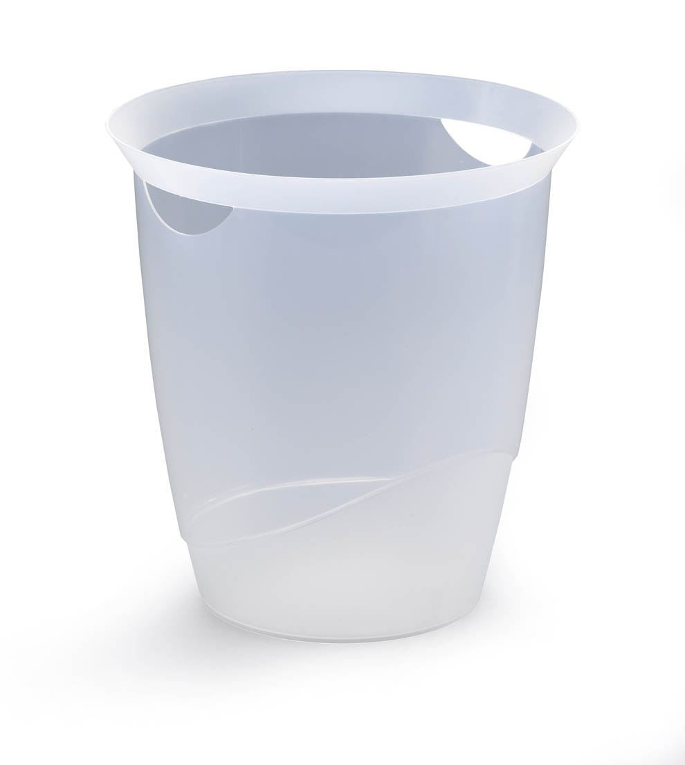 Durable TREND Plastic Waste Recycling Bin | 16 Litre | Transparent