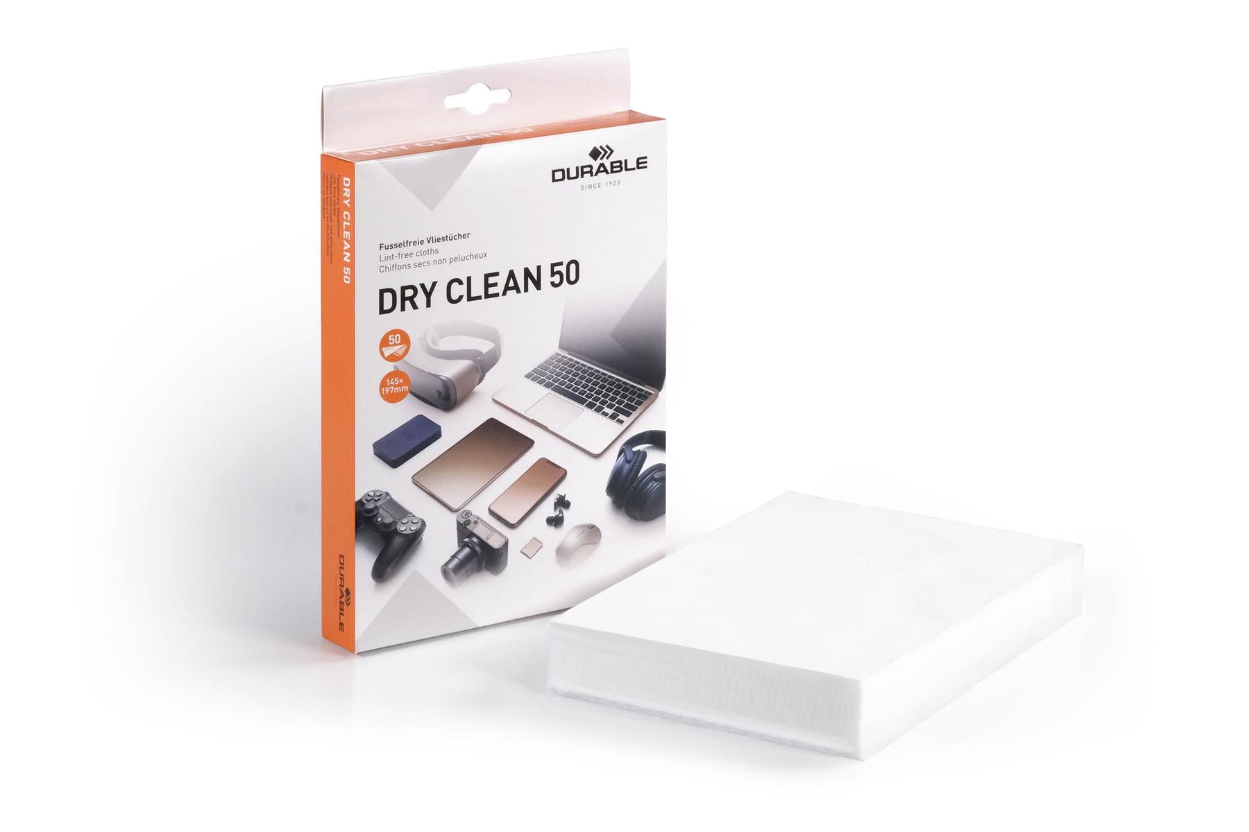 Durable Absorbent Dry Phone Cleaning Wipes | 50 Biodegradable Sachets