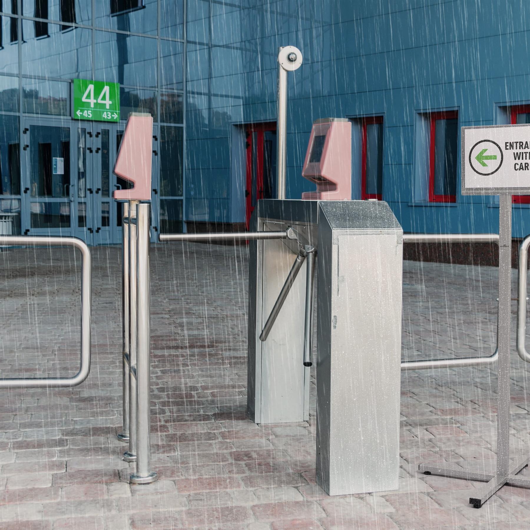 Durable INFO STAND OUTDOOR Stainless Steel Floor Sign | A4 Display Panel | Grey