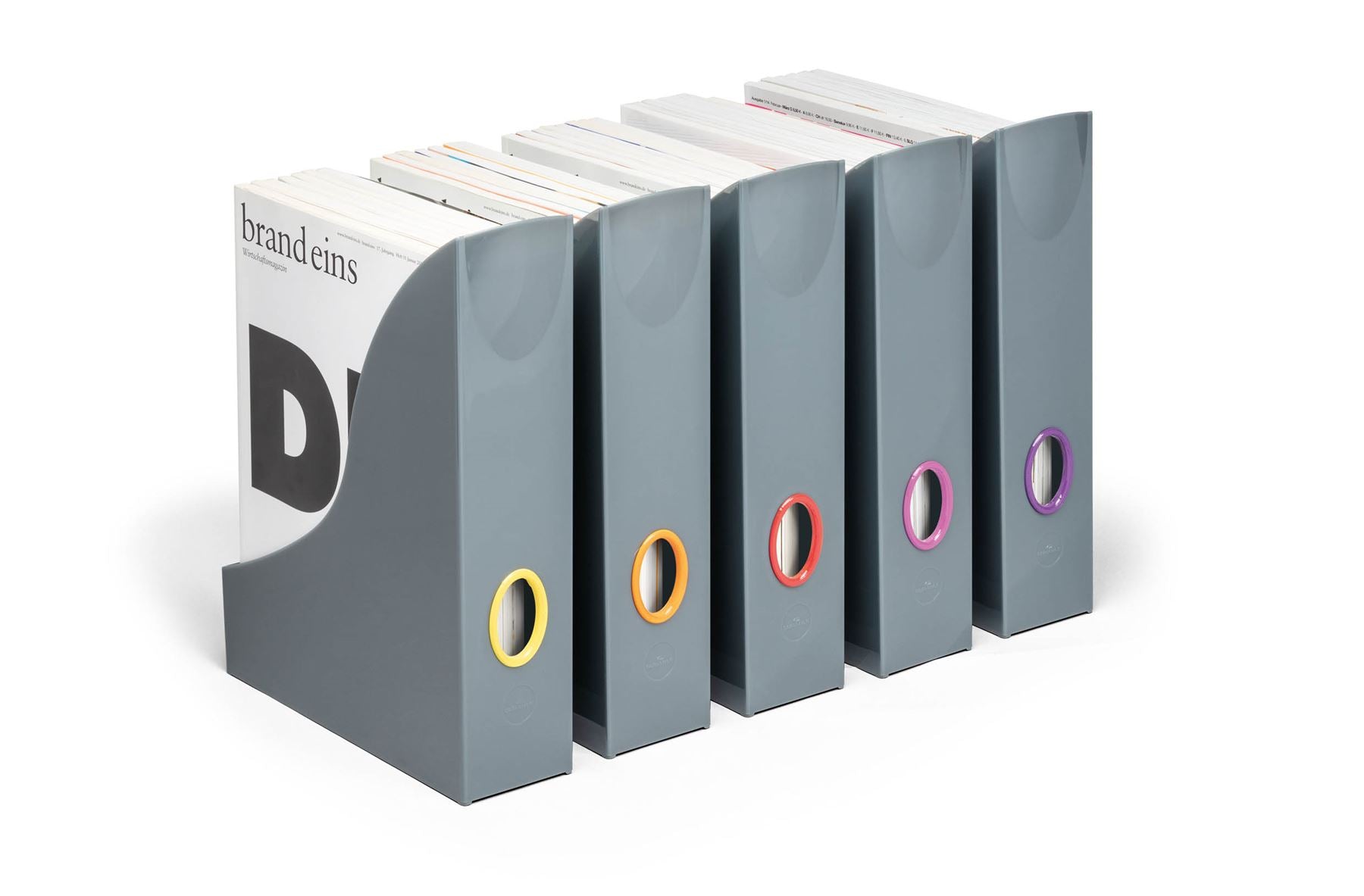 Durable VARICOLOR Magazine Rack Document Desk File Organiser | 5 Pack | A4