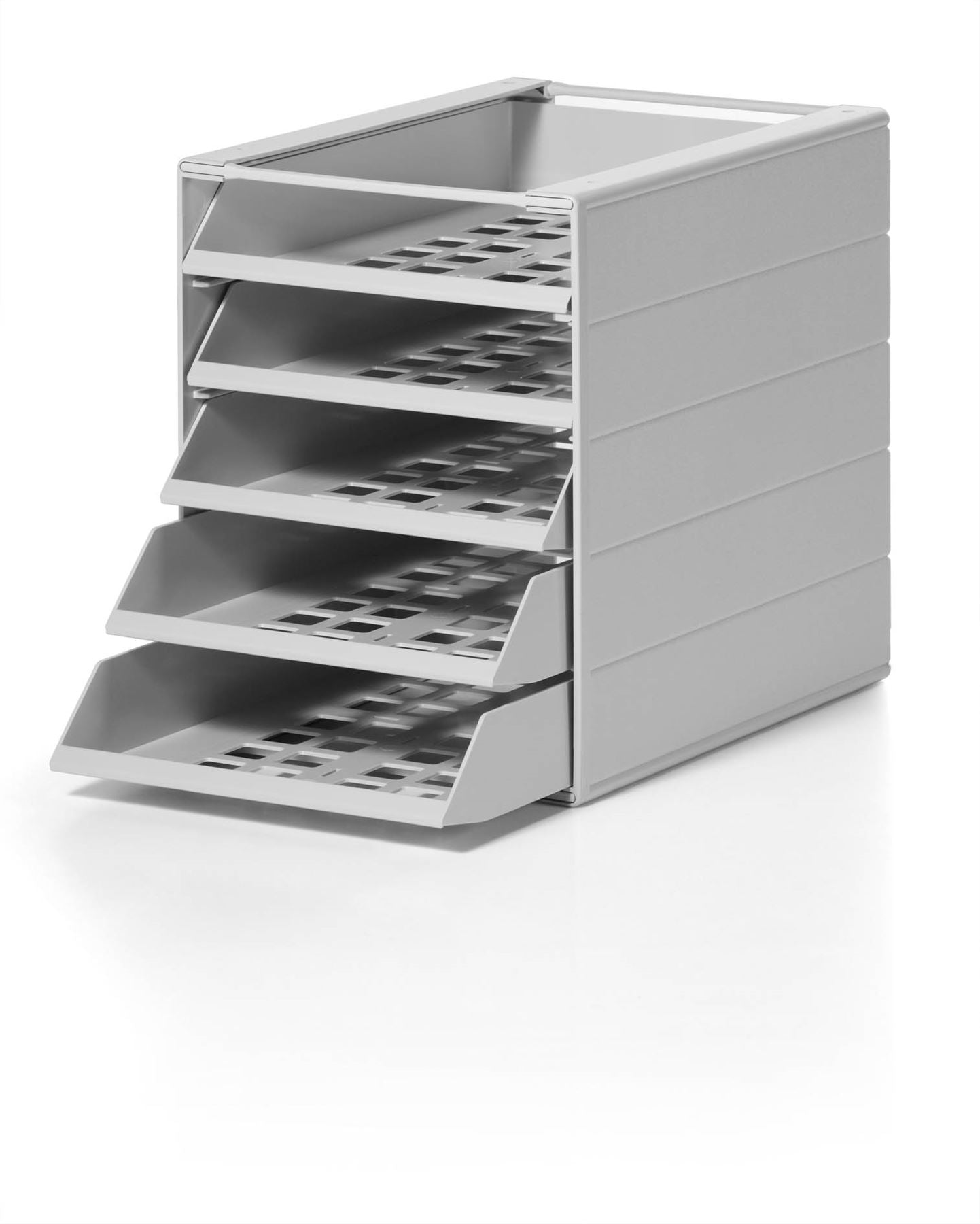 Durable IDEALBOX ECO Recycled Plastic Letter Tray 5 Drawer File | Grey