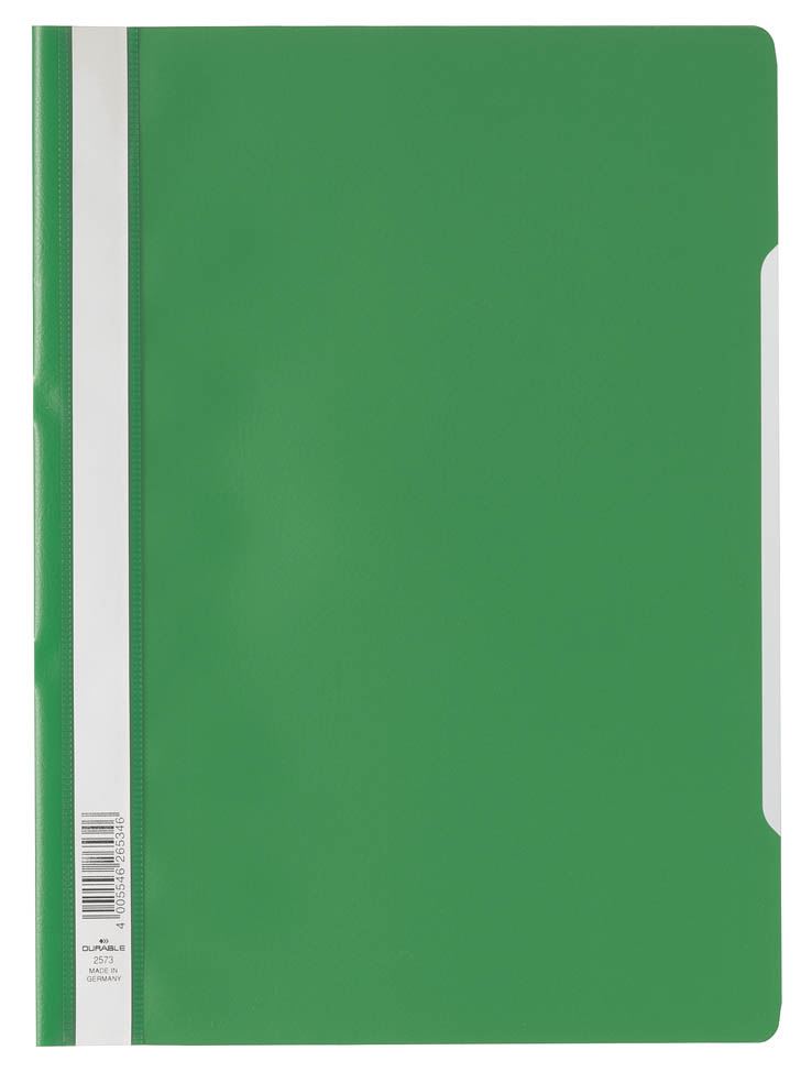 Durable Clear View Project Folder Document Report File | 25 Pack | A4