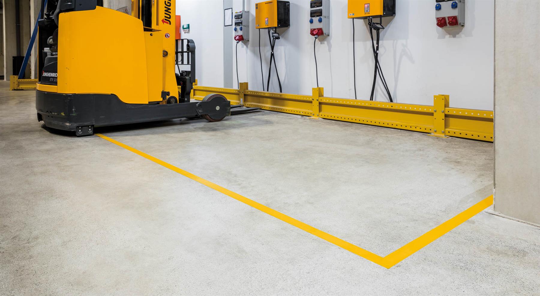 Durable DURALINE Slip-Resistant Floor Marking Tape | 50mm x 30m | Yellow