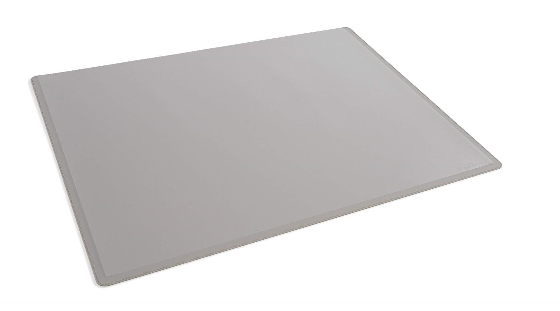 Durable Clear Overlay Non-Slip Desk Mat Notes Protector Pad | 65x50 cm | Grey