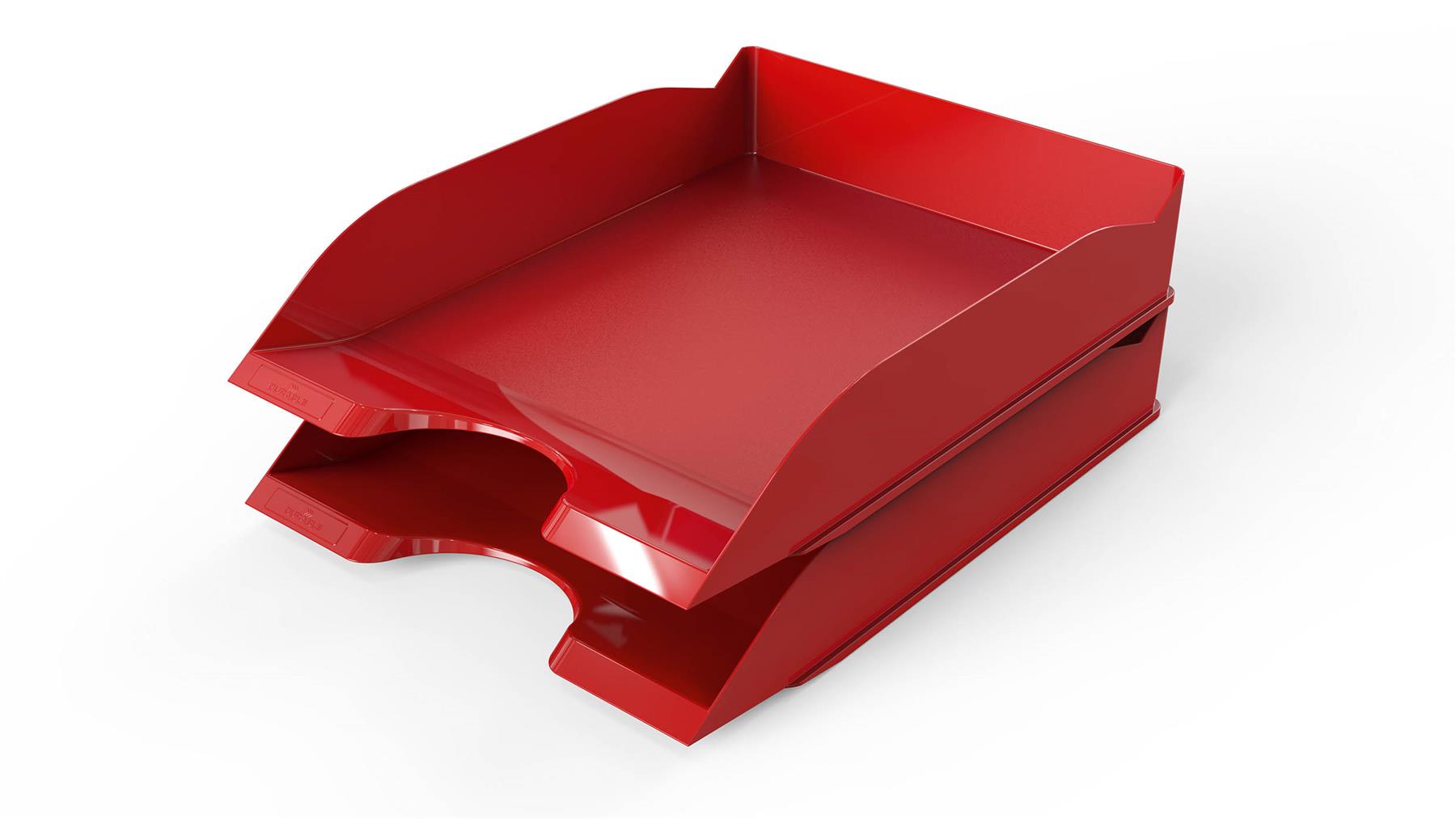 Durable New Stackable Letter Tray | Document Paper File | A4+ Red