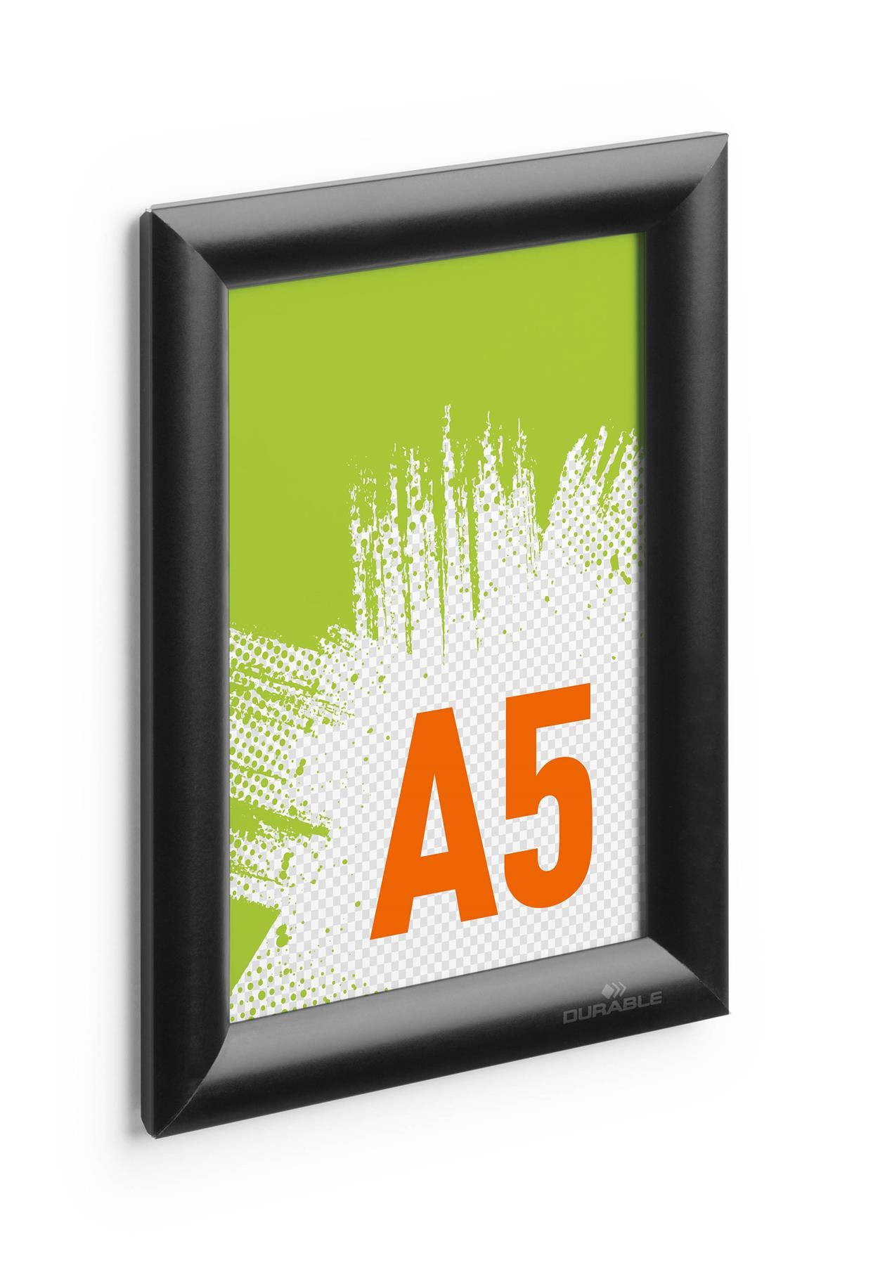 Durable Aluminium Snap Frame Retail Clip Poster Holder Notice Board | A5 Black