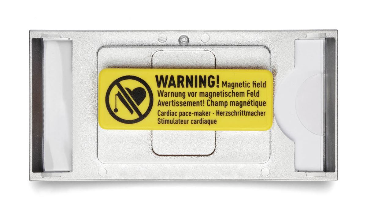 Durable Classic Magnetic Name Tag ID Badge Holders + Inserts | 10 Pack | 30x65mm