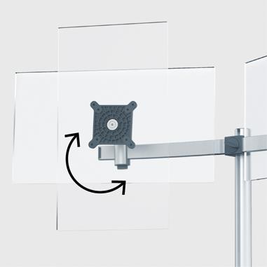 Durable Monitor Mount PRO for 2 Screens | Desk Clamp Attachment