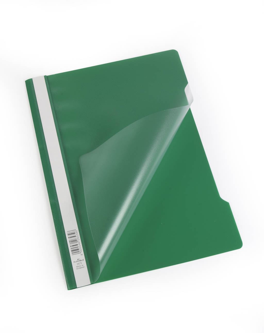 Durable Clear View Project Folder Document Report File | 25 Pack | A4 Green