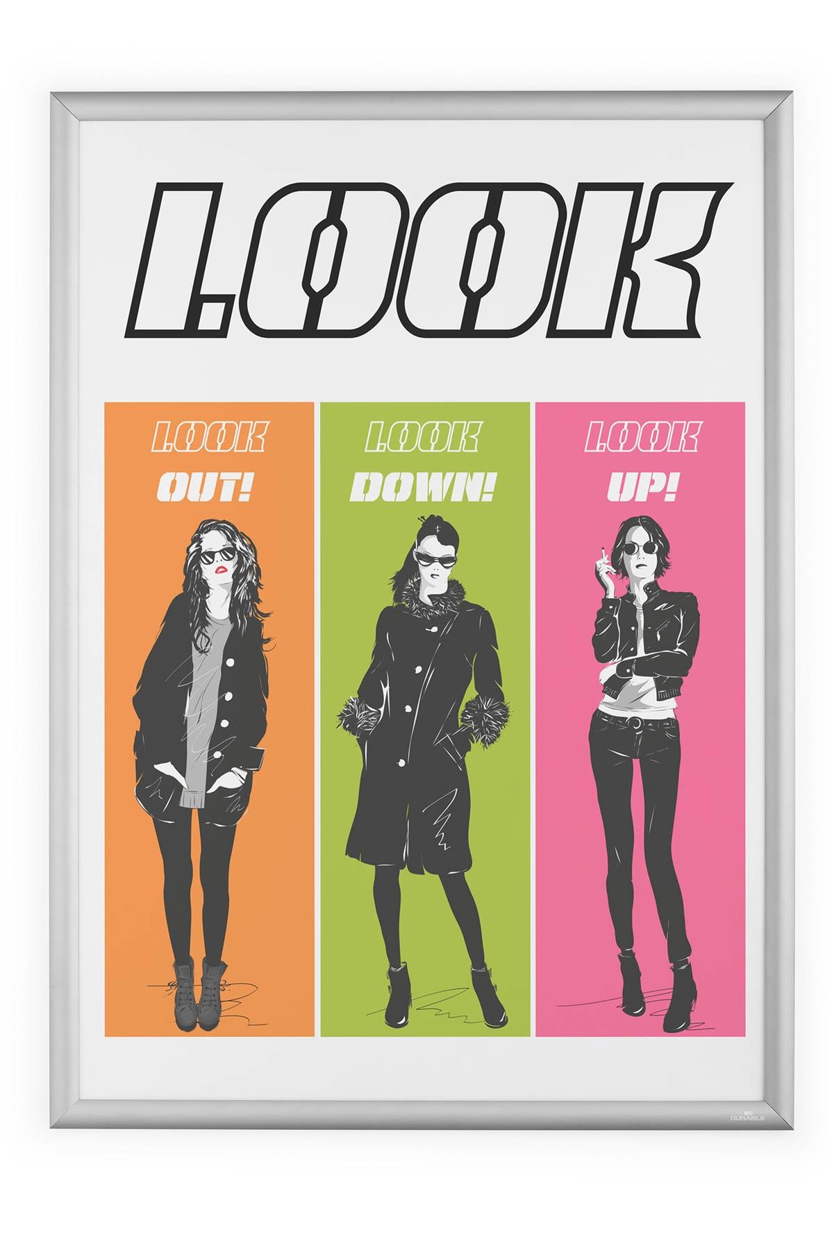 Durable Aluminium Snap Frame Retail Clip Poster Holder Notice Board | A1