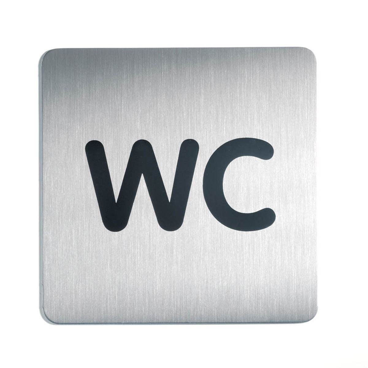 Door Sign I Stainless Steel I Self-adhesive I "Restroom Men