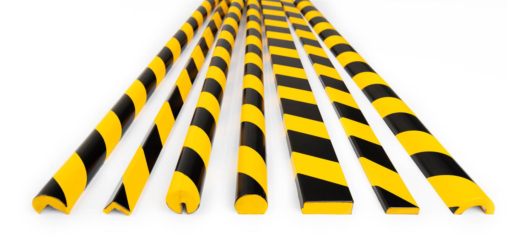 Durable Adhesive Warning Surface Impact Protection Profiles S32R | 1 Metre