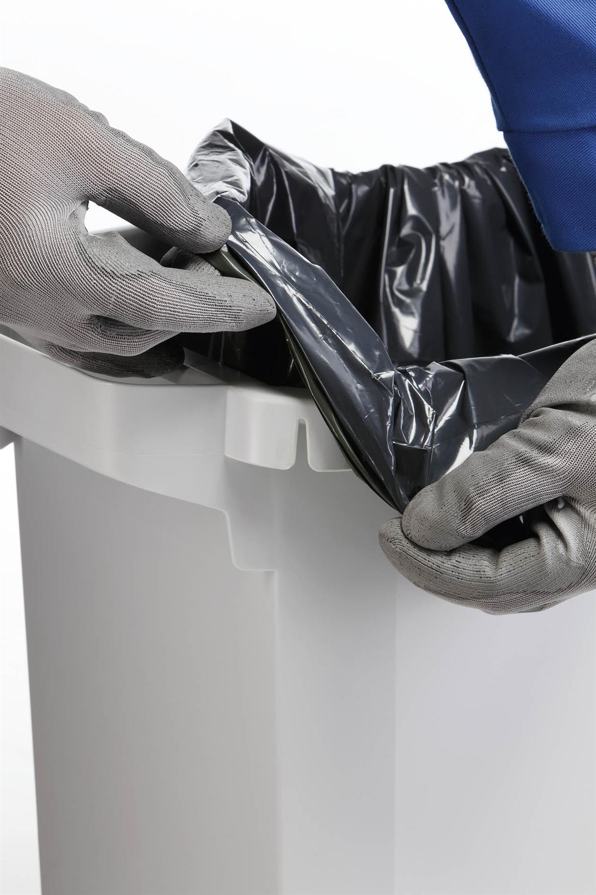Durable DURABIN Grey Rectangular Recycling Bin + Lid | Food Safe | 60L