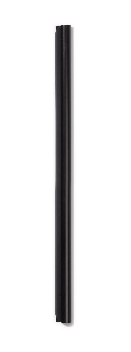 Durable SPINE BAR 80 Sheet Binding Bar for Unpunched Docs | 25 Pack | A4 Black