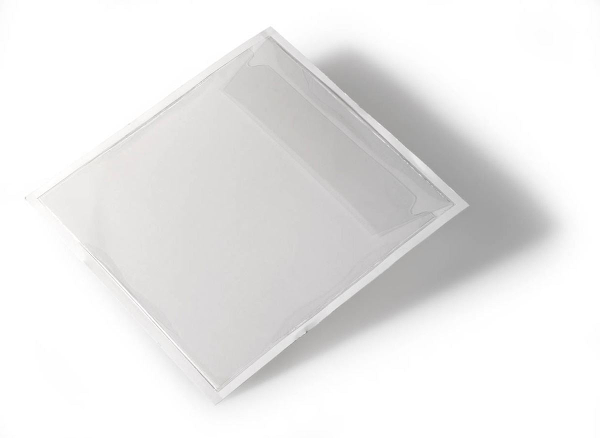 Durable POCKETFIX Self-Adhesive Clear CD\DVD Sleeve Pocket | 100 Pack