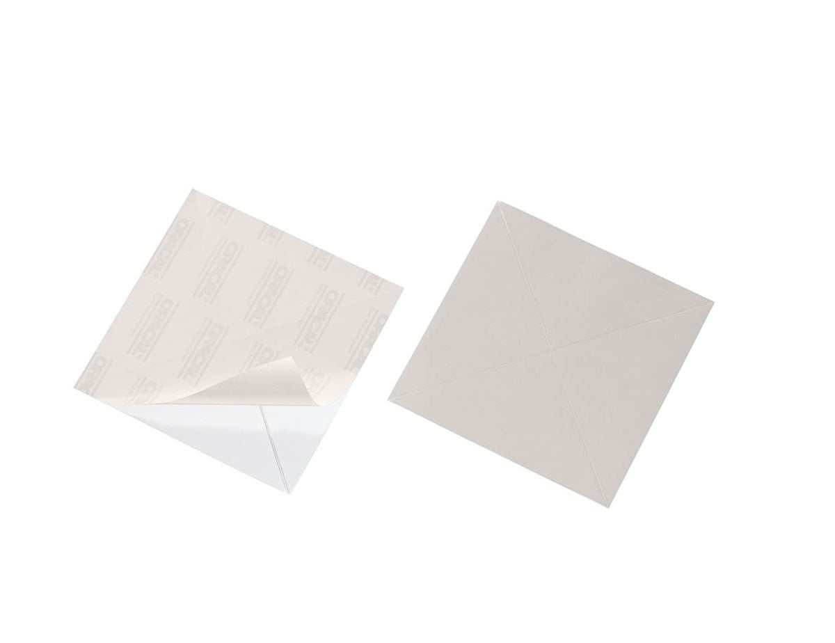 Durable CORNERFIX Self-Adhesive Triangle Corner Pockets | 100 Pack | 125 x 125mm