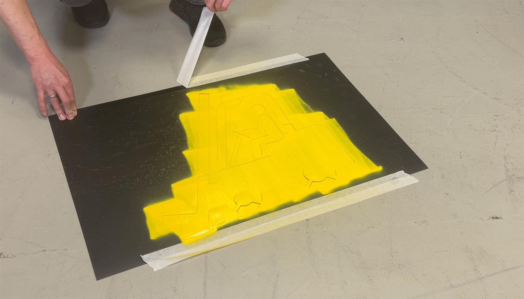 Durable DURALINE Warehouse Floor Marking 9 Stencil Set Logistics | 100 x 58cm