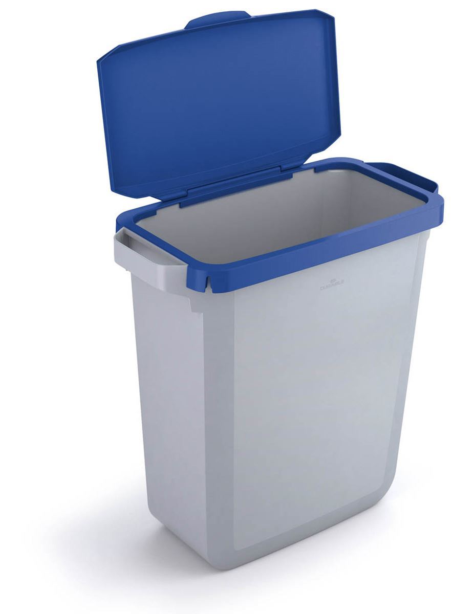 Durable DURABIN 60L Hinged Bin Lid | Strong and Food & Freezer Safe | Blue