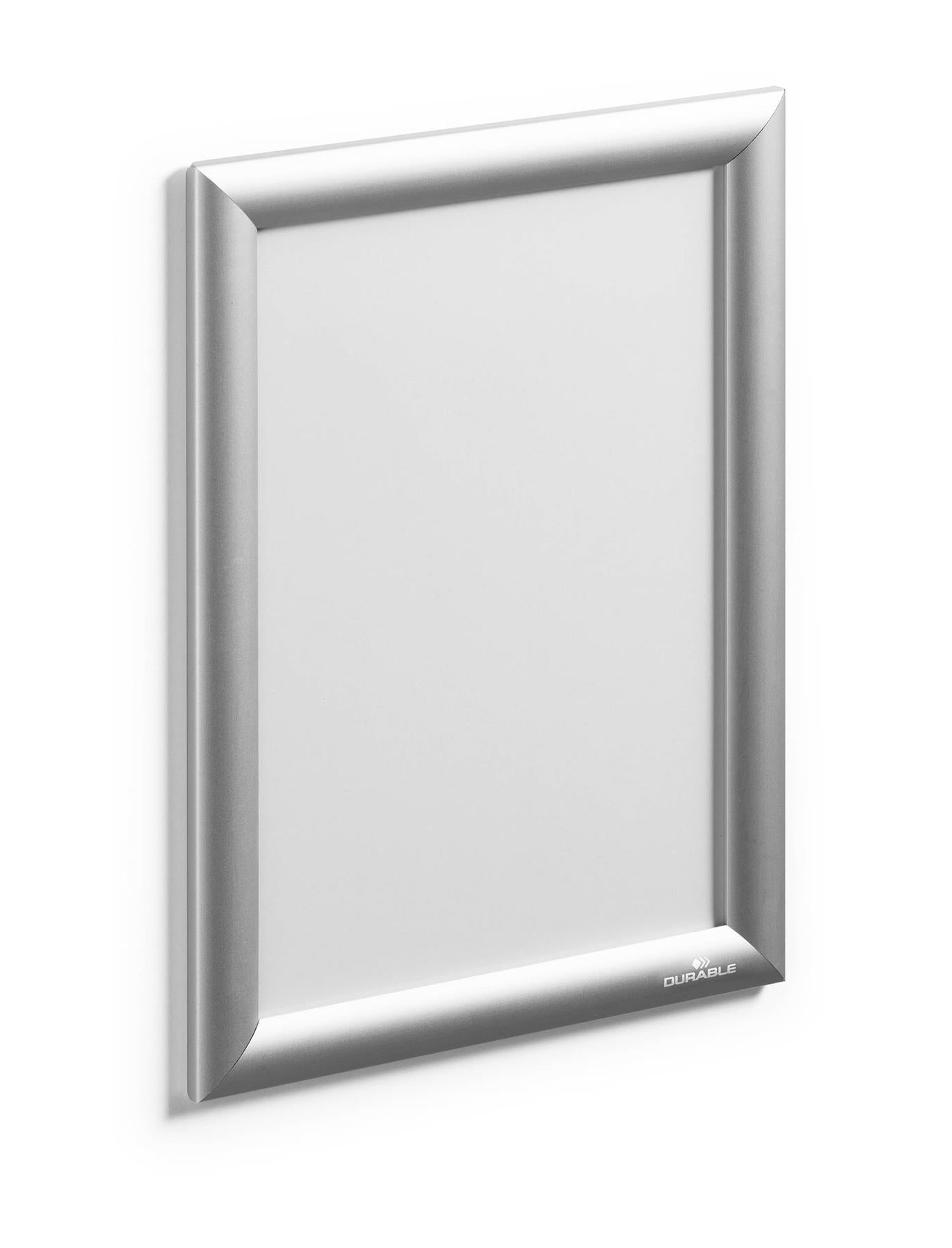 Durable Outdoor Snap Frame Weatherproof Poster Holder Notice Board | A4 Silver