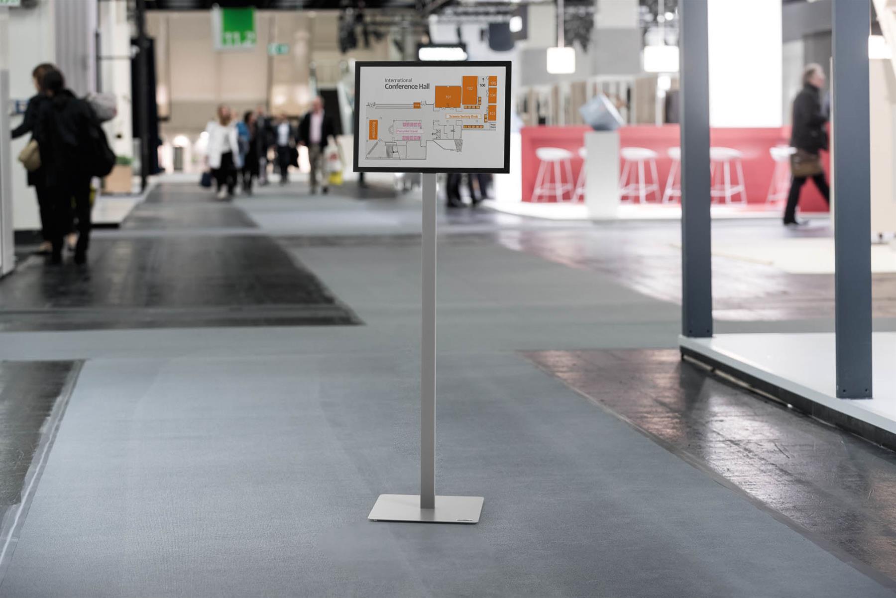 Durable INFO STAND BASIC Aluminium Display Panel Info Floor Sign A3 | 1.4m
