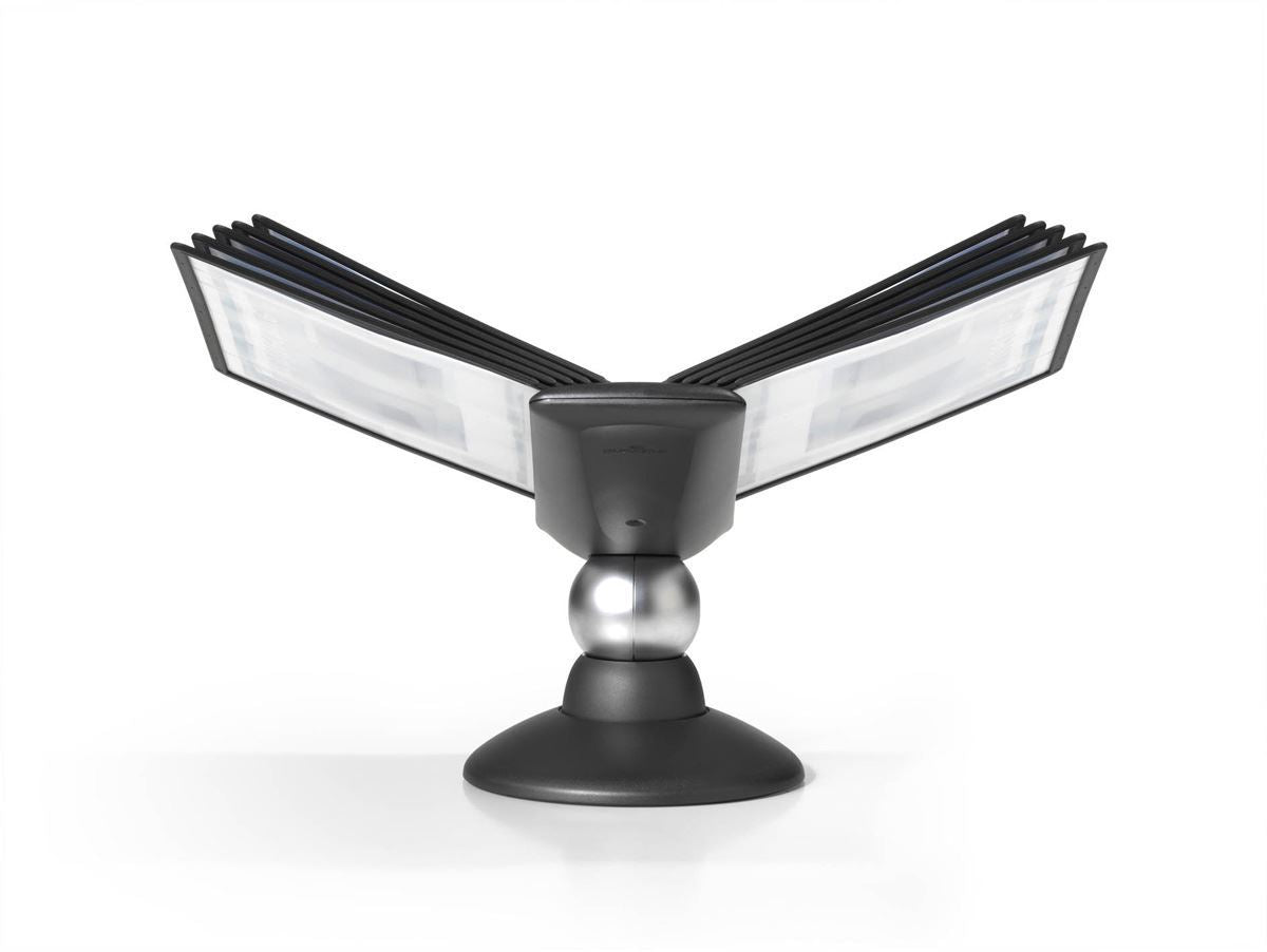 Durable SHERPA MOTION 360 Degree Desk Display Panel Stand | 10 Panels | A4 Black