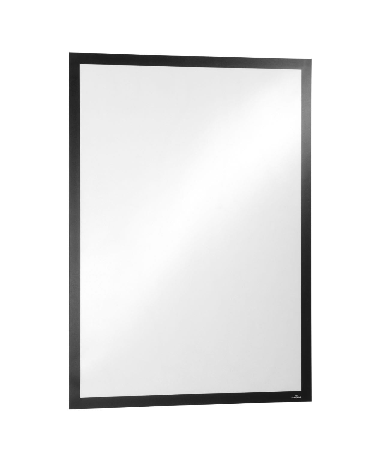 Durable DURAFRAME UV Poster Adhesive Magnetic Signage Frame | 50x70 cm | Black