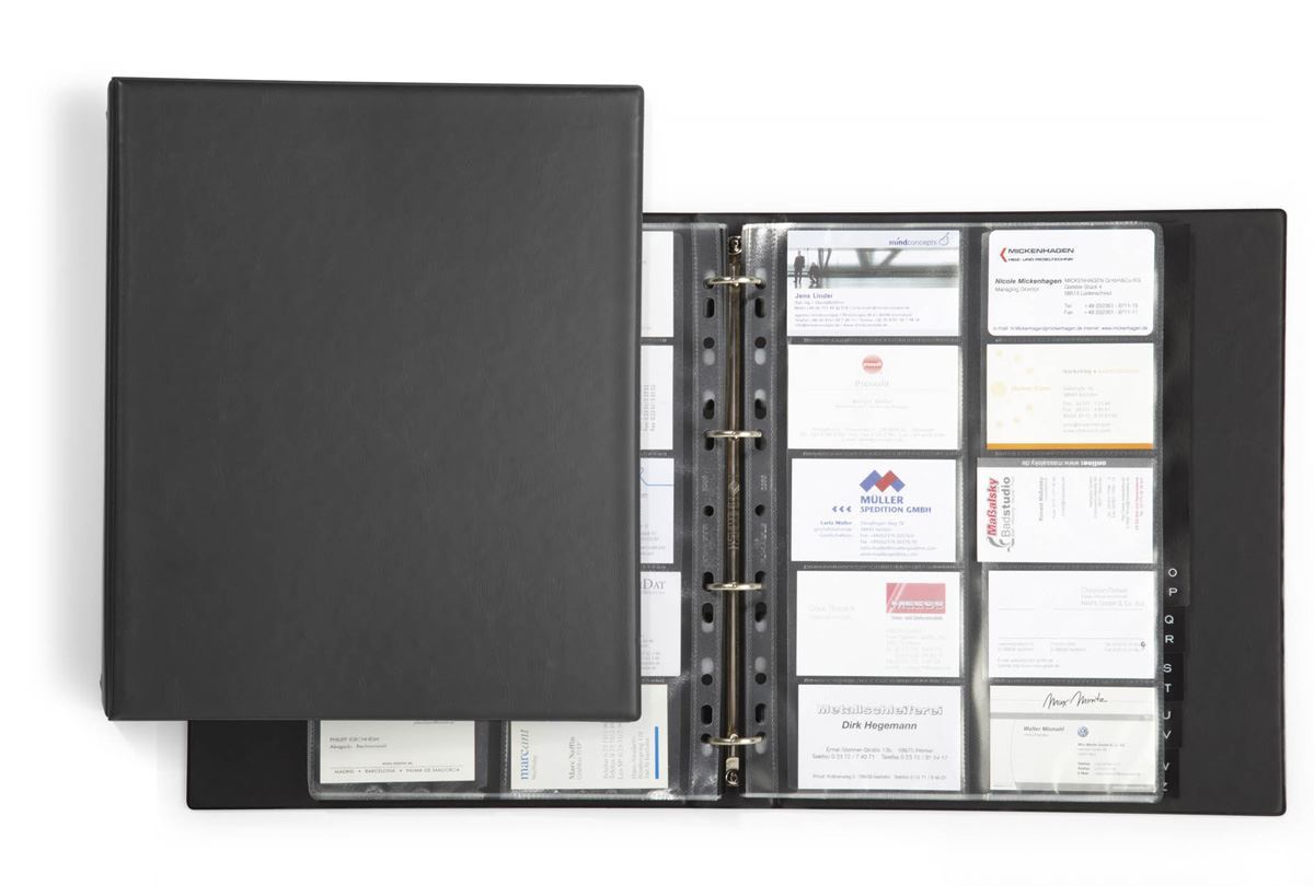 Durable VISIFIX 400 Business Card Ring Binder Album | A-Z Index Tabs | Durable VISIFIX 400 Business Card Ring Binder Album | A-Z Index Tabs |