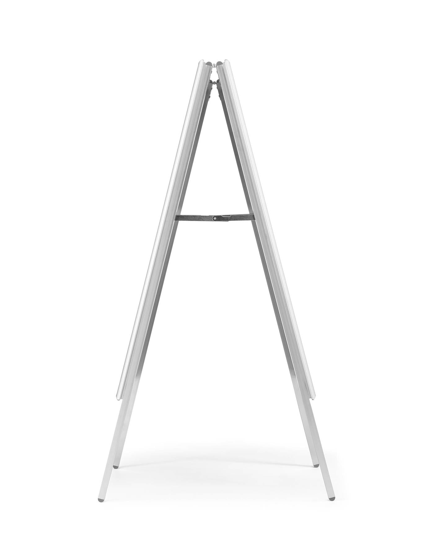 Durable A Board Foldable Pavement Sign Double Sided Snap Frame Stand | A1 Silver