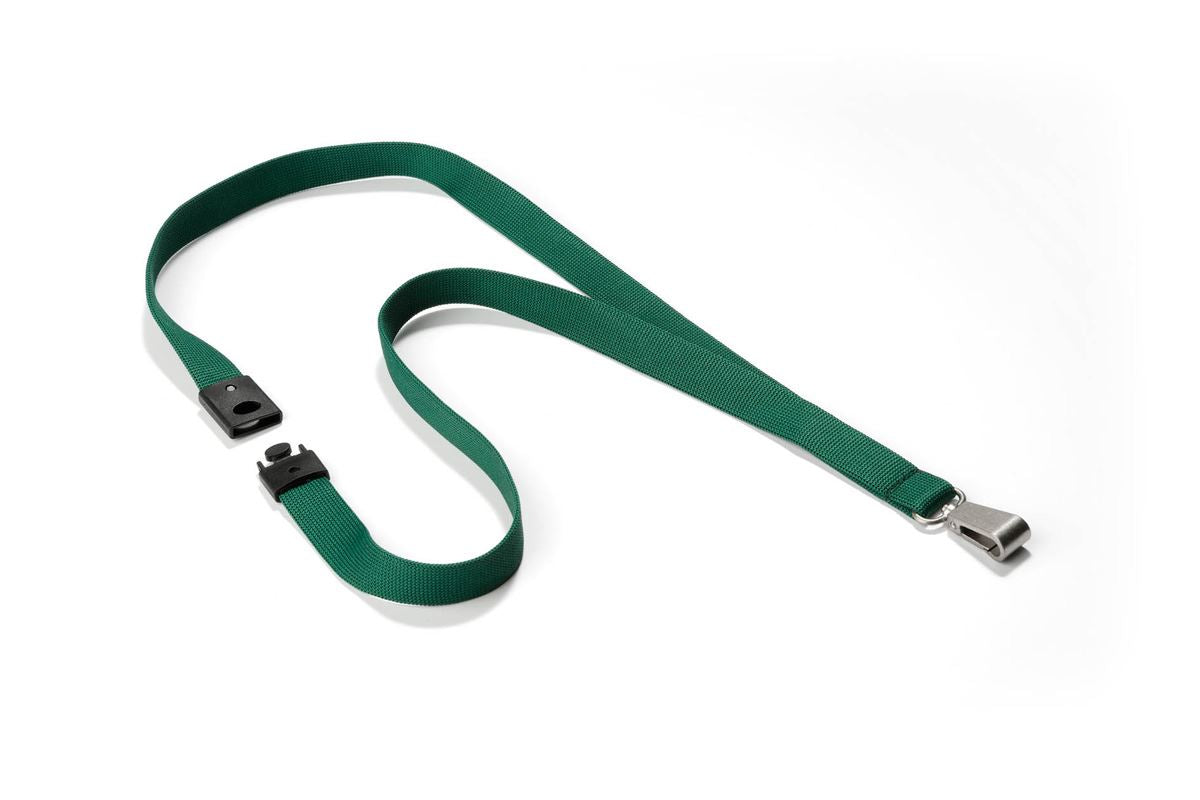 Durable Soft Premium Lanyards with Clip and Safety Release | 10 Pack | Green