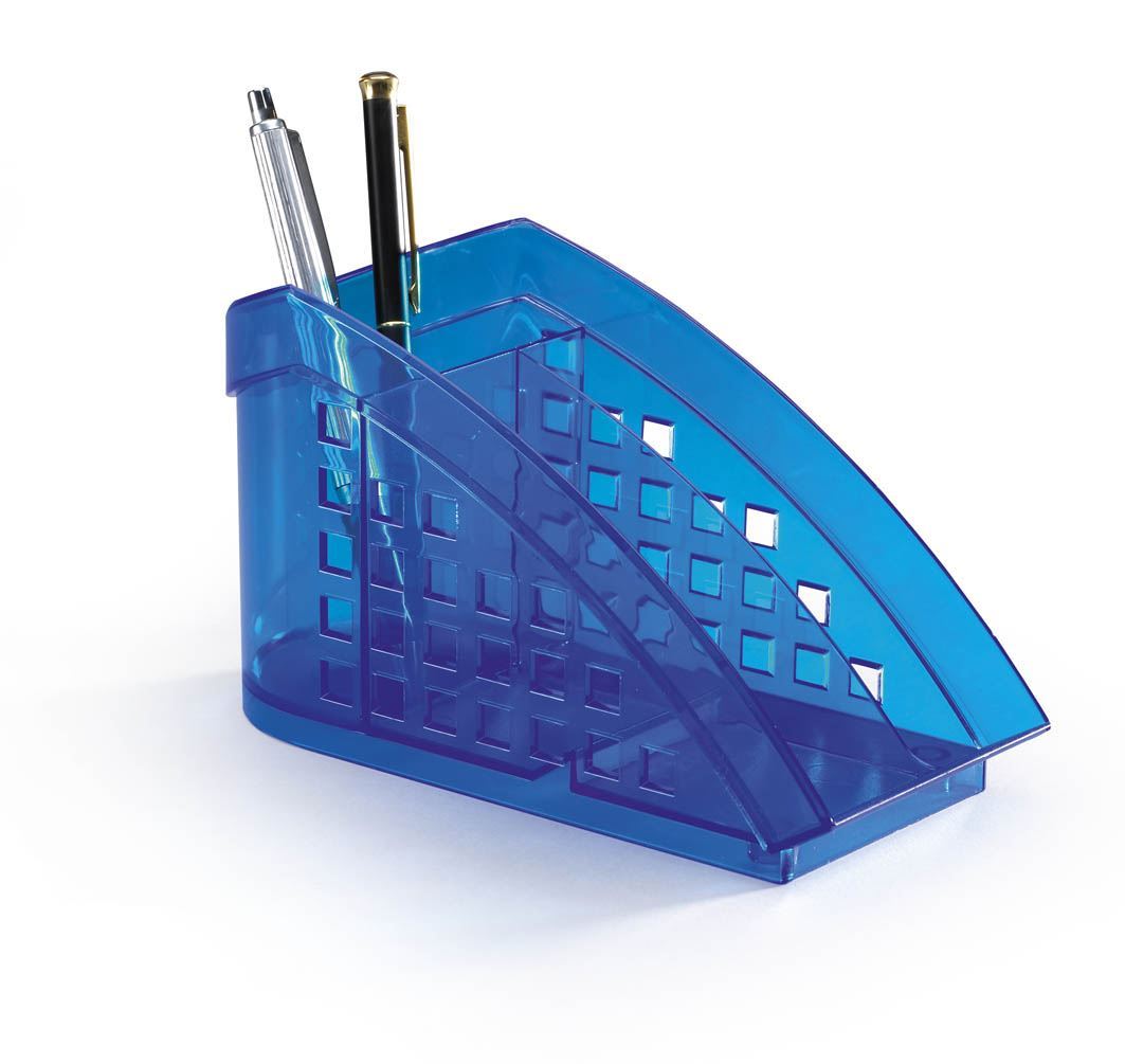 Durable TREND Stationery Organiser Box Pen Pencil Desk Storage Box | Blue