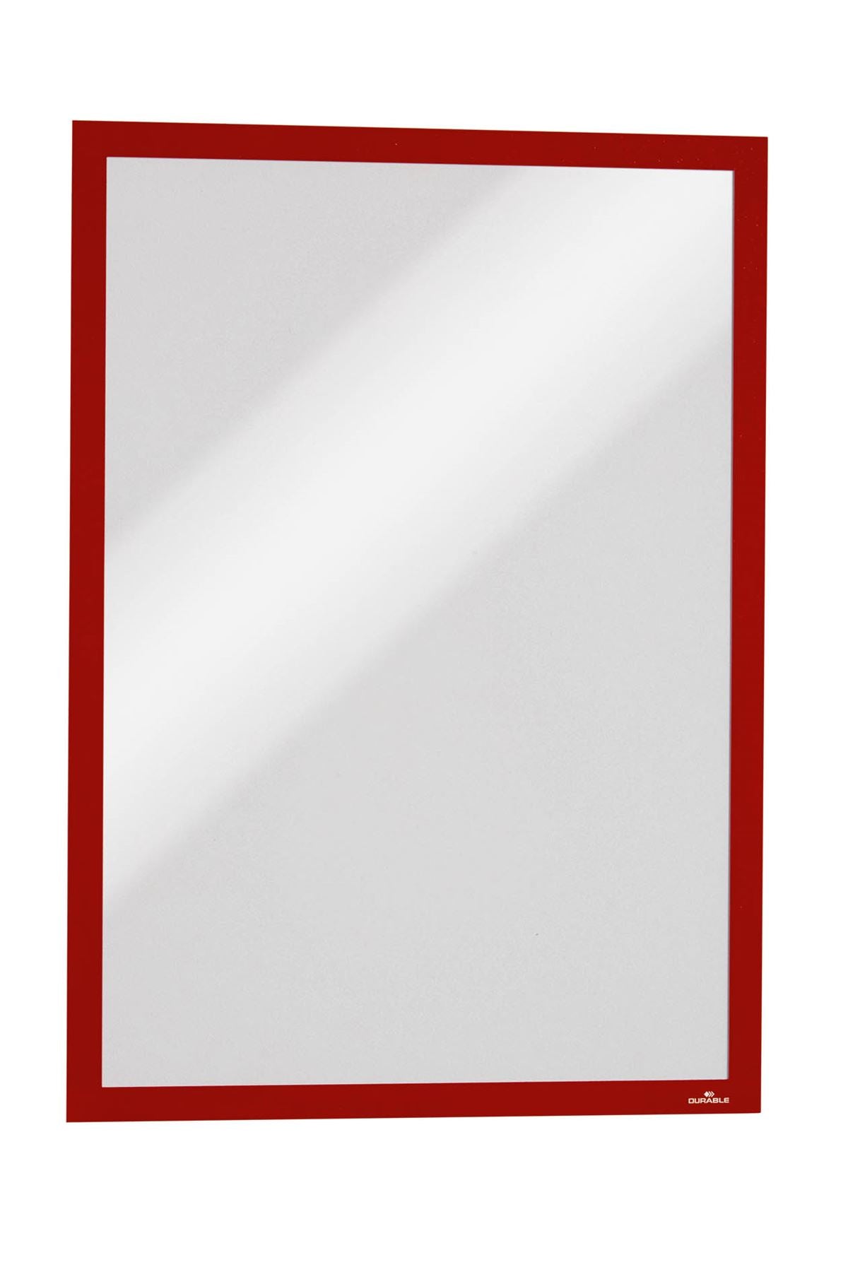 Durable DURAFRAME Magnetic Document Signage Frame for Metal | 5 PK | A3 Red